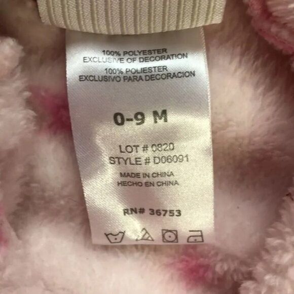 Pastel Pink Unicorn Magic Hooded Plush Robe Star Aesthetic Cozy Core - Picture 4 of 8